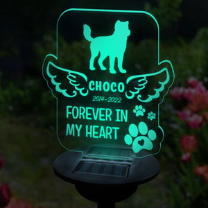 You Are Forever In Our Hearts - Personalized Memorial Garden Solar Light - Memorial Gift, Sympathy Gift