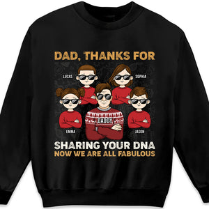 Thanks Dad, We're Now All Fabulous - Family Personalized Custom Unisex T-shirt, Hoodie, Sweatshirt - Christmas Gift For Father