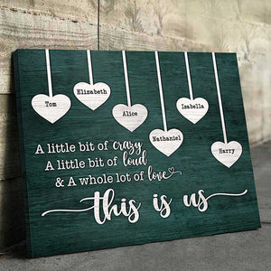 A Whole Lot Of Love - Personalized Horizontal Canvas - Gift For Couples, Husband Wife