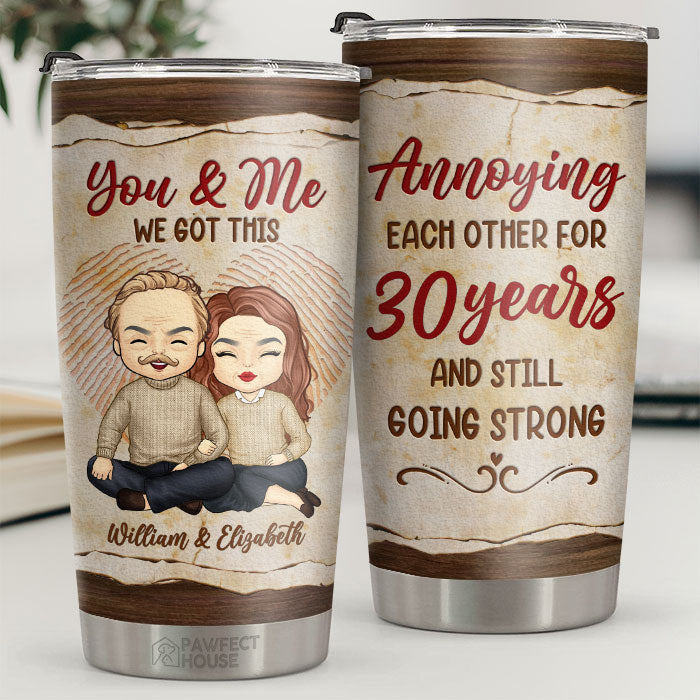 Personalized Baseball Couples Tumbler Cup - To Me You're Always A