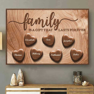Family Is Forever - Personalized Horizontal Poster - Gift For Couples, Husband Wife