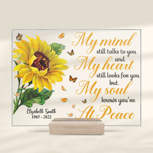 My Heart Still Looks For You - Personalized Acrylic Plaque - Memorial Gift, Sympathy Gift