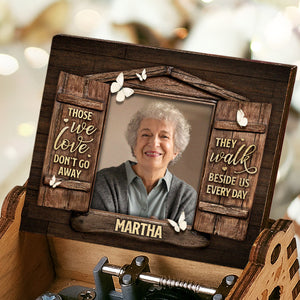 In Our Hearts Forever - Personalized Music Box - Upload Image, Memorial Gift, Sympathy Gift
