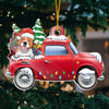 I Woof You A Merry Christmas - Personalized Custom Car Shaped Acrylic Christmas Ornament - Gift For Pet Lovers, Christmas Gift