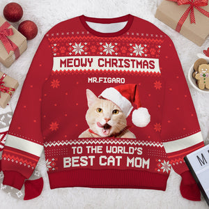 Pink meowy christmas outlet sweater