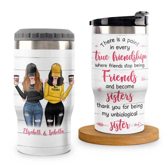 Personalized Mugs - There's a point in every true friendship where friends  stop being friends and become sisters