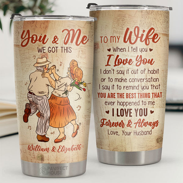 Pawfect House 20oz Tumbler - Thank You For Standing By My Side - Stain -  Pawfect House ™