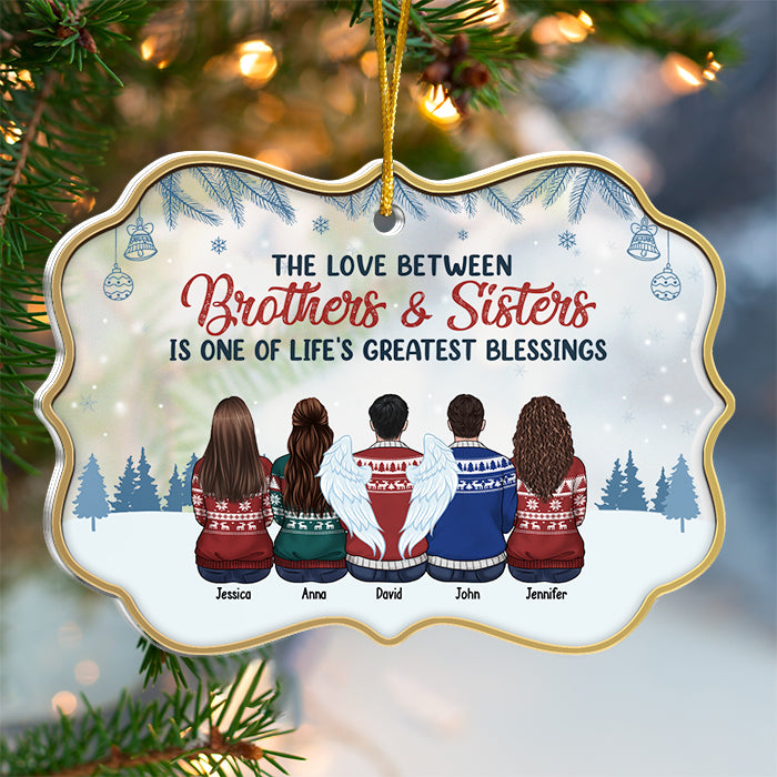 Life Is Better With Family - Personalized Custom Benelux Shaped Acrylic Christmas Ornament - Gift For Family, Christmas Gift