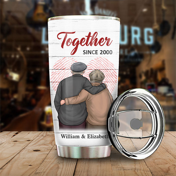 Fitness Couple Custom Tumbler Beauty And Beast Lift Together Stay Toge -  PERSONAL84