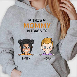 This Mommy Belongs To - Personalized Unisex T-Shirt - Gift For Mom