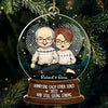 Annoying Each Other Since Years & Still Going Strong - Personalized Custom Snowball Shaped Acrylic Christmas Ornament - Gift For Couple, Husband Wife, Anniversary, Engagement, Wedding, Marriage Gift, Christmas Gift