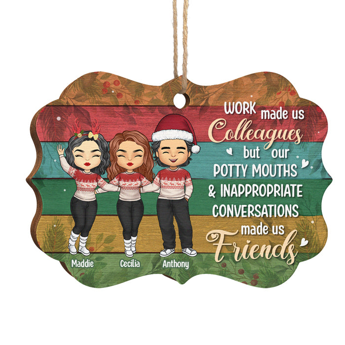 Personalized Friendship Ornament - Wooden Dock