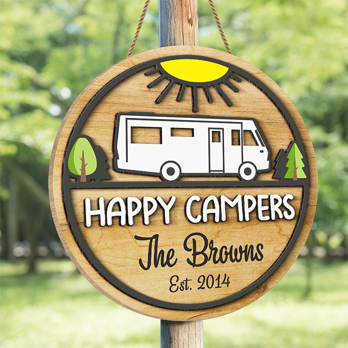 Wooden Camper Rec Sign, Home Office