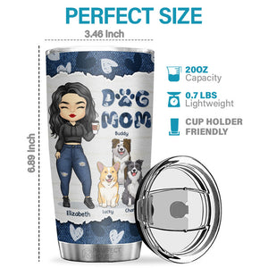 I Never Dreamed I'd Be This Crazy Dog Mom With These Cutest Dogs Ever - Personalized Tumbler - Gift For Dog Lovers, Dog Owners, Dog Gift, Gift For Pet Lovers