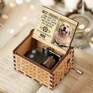 Best Friends Are Never Forgotten - Personalized Music Box - Upload Image, Gift For Pet Lovers