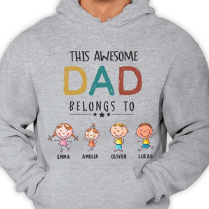 This Is Our Awesome Dad - Personalized Unisex T-shirt, Hoodie - Gift For Dad