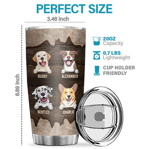 Best Dog Dad Ever - Personalized Tumbler - Gift For Dog Lovers, Dog Owners, Dog Gift, Gift For Pet Lovers