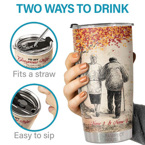 I Don't Know Why I Love You, I Just Know I Love You A Lot - Personalized Tumbler - To My Wife, Gift For Wife, Anniversary, Engagement, Wedding, Marriage Gift