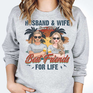 We're Best Friends For Life - Personalized Unisex T-shirt, Hoodie, Sweatshirt - Gift For Couple, Husband Wife, Anniversary, Engagement, Wedding, Marriage Gift