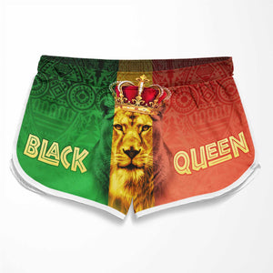 Black King & Black Queen - Couple Beach Shorts - Gift For Couples, Husband Wife