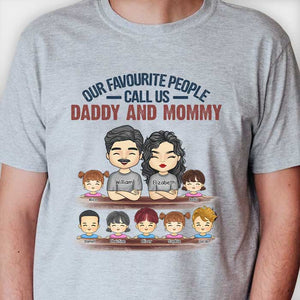 We're Dad & Mom - Personalized Unisex T-shirt, Hoodie - Gift For Couples, Husband Wife