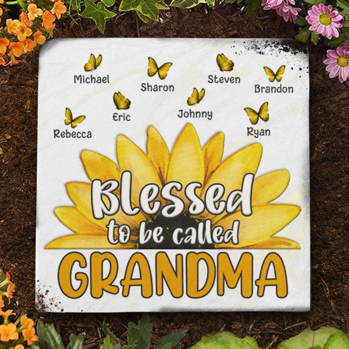Love Being Called Grandma - Personalized Garden Stone - Gift For Grandma, Grandparents