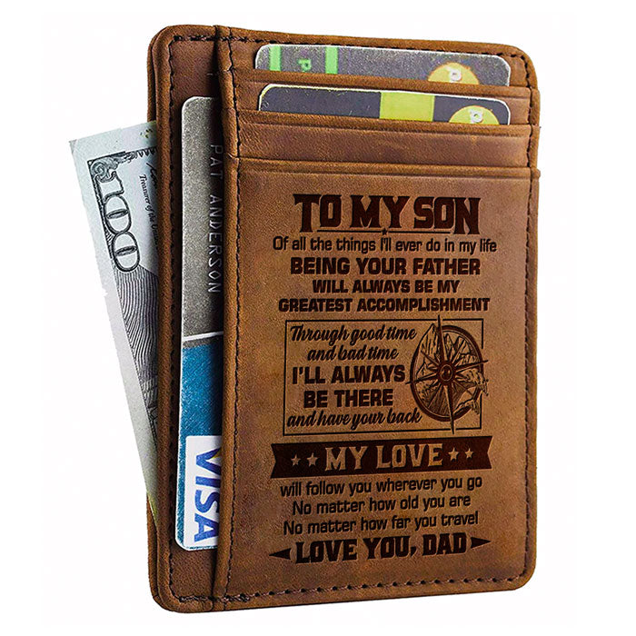Son Wallet Card To Our Son Gifts From Mom And Dad, Inspirational