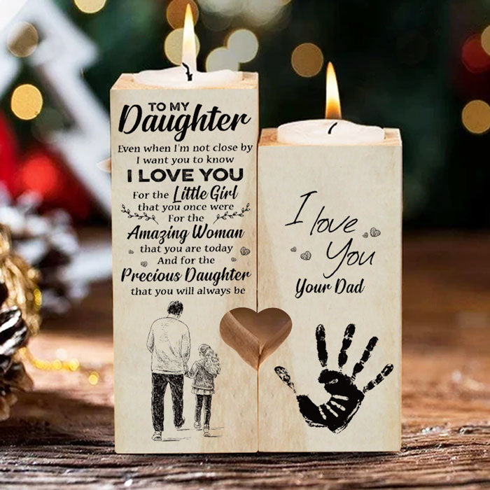 Having Me As A Daughter Is Really The Only Gift You Need” Cedar Teakwood  Candle