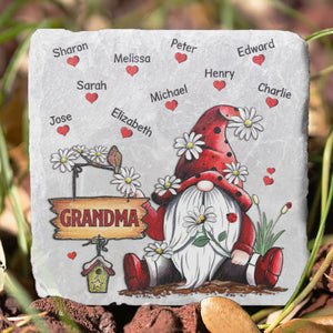 Jardin d'amour de grand-mère - Pierre de jardin personnalisée - Cadeau pour grand-mère et grands-parents
