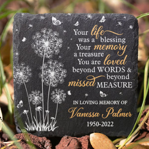 You Are Loved Beyond Words And Missed Beyond Measure - Personalized Memorial Stone, Human Grave Marker - Memorial Gift, Sympathy Gift