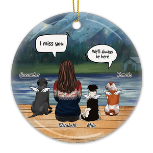 I'm Still Finding Your Hair - Personalized Custom Round Shaped Ceramic Christmas Ornament - Memorial Gift, Sympathy Gift, Christmas Gift