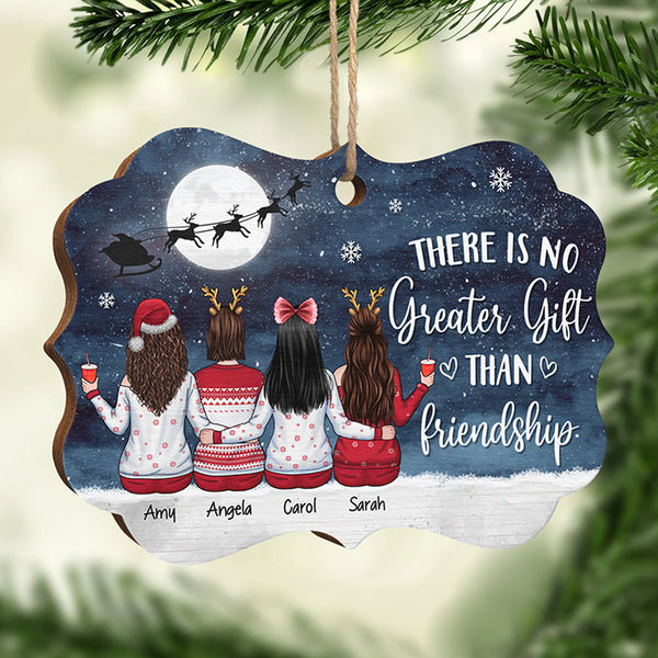 Personalized Christmas Ornament - There Is No Greater Gift Than Friendship  (N)