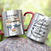 Husband & Wife Camping Partners For Life - Personalized Carabiner Camping Mug - Gift For Camping Lovers