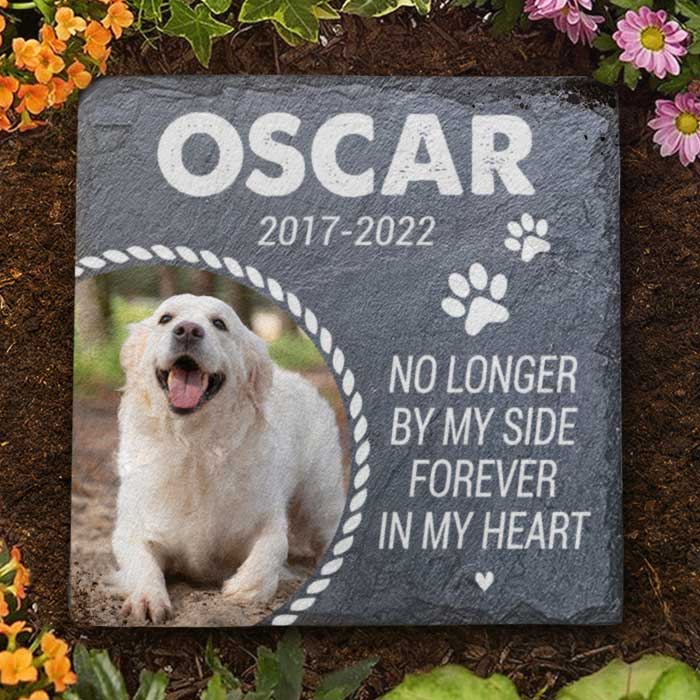 You Will Be Forever In My Heart - Personalized Memorial Stone - Upload Image, Memorial Gift, Sympathy Gift