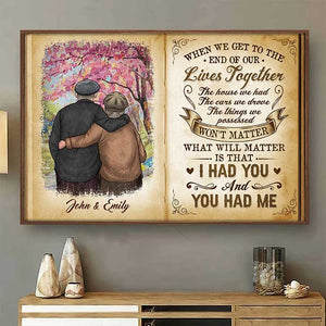 Our Happy Moments Will Truly Matter  - Personalized Horizontal Poster - Gift For Couples, Husband Wife
