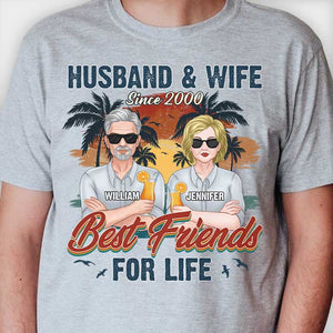 We're Best Friends For Life - Personalized Unisex T-shirt, Hoodie, Sweatshirt - Gift For Couple, Husband Wife, Anniversary, Engagement, Wedding, Marriage Gift