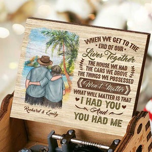 The House We Had Won't Matter - Personalized Music Box - Gift For Couples, Husband Wife