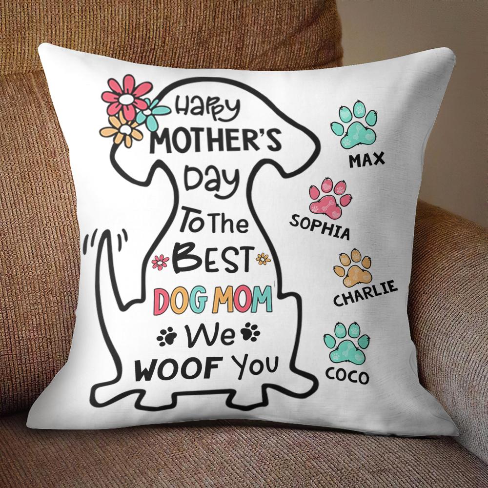 The World's Best Dog Mom - Personalized Pillow (Insert Included).