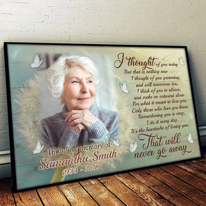 It's The Heartache Of Losing You - That Will Never Go Away - Personalized Horizontal Poster.