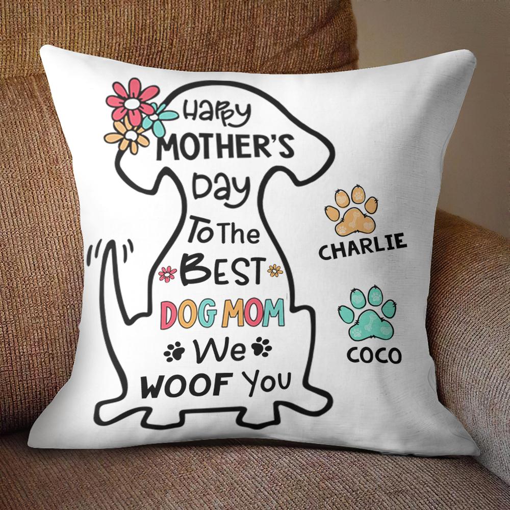 The World's Best Dog Mom - Personalized Pillow (Insert Included).