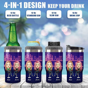 Another Year Of Bonding Over Alcohol - Personalized Can Cooler - Gift For Bestie