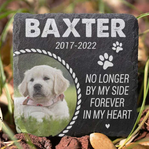 You Will Be Forever In My Heart - Personalized Memorial Stone - Upload Image, Memorial Gift, Sympathy Gift