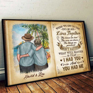 Our Happy Moments Will Truly Matter  - Personalized Horizontal Poster - Gift For Couples, Husband Wife