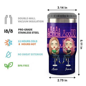 Another Year Of Bonding Over Alcohol - Personalized Can Cooler - Gift For Bestie
