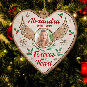 Forever In My Heart - Personalized Shaped Ornament.