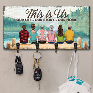 This Is Us - Personalized Key Hanger, Key Holder - Gift For Family