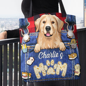 Dog Mom - Personalized Tote Bag.