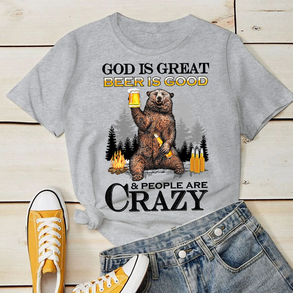 God Is Great - Beer Is Good - T-shirt.