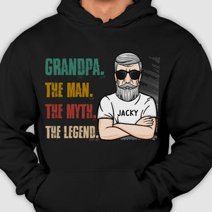 The Legend Of Dads - Gift for Dad - Personalized Unisex T-Shirt.
