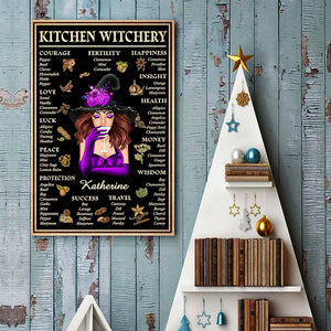 Kitchen Witchery - Love And Happiness - Personalized Vertical Poster, Halloween Ideas..